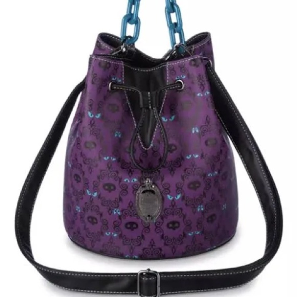 Authentic Haunted Mansion Disney Parks Glow in the Dark Loungefly Bag. New/tag.